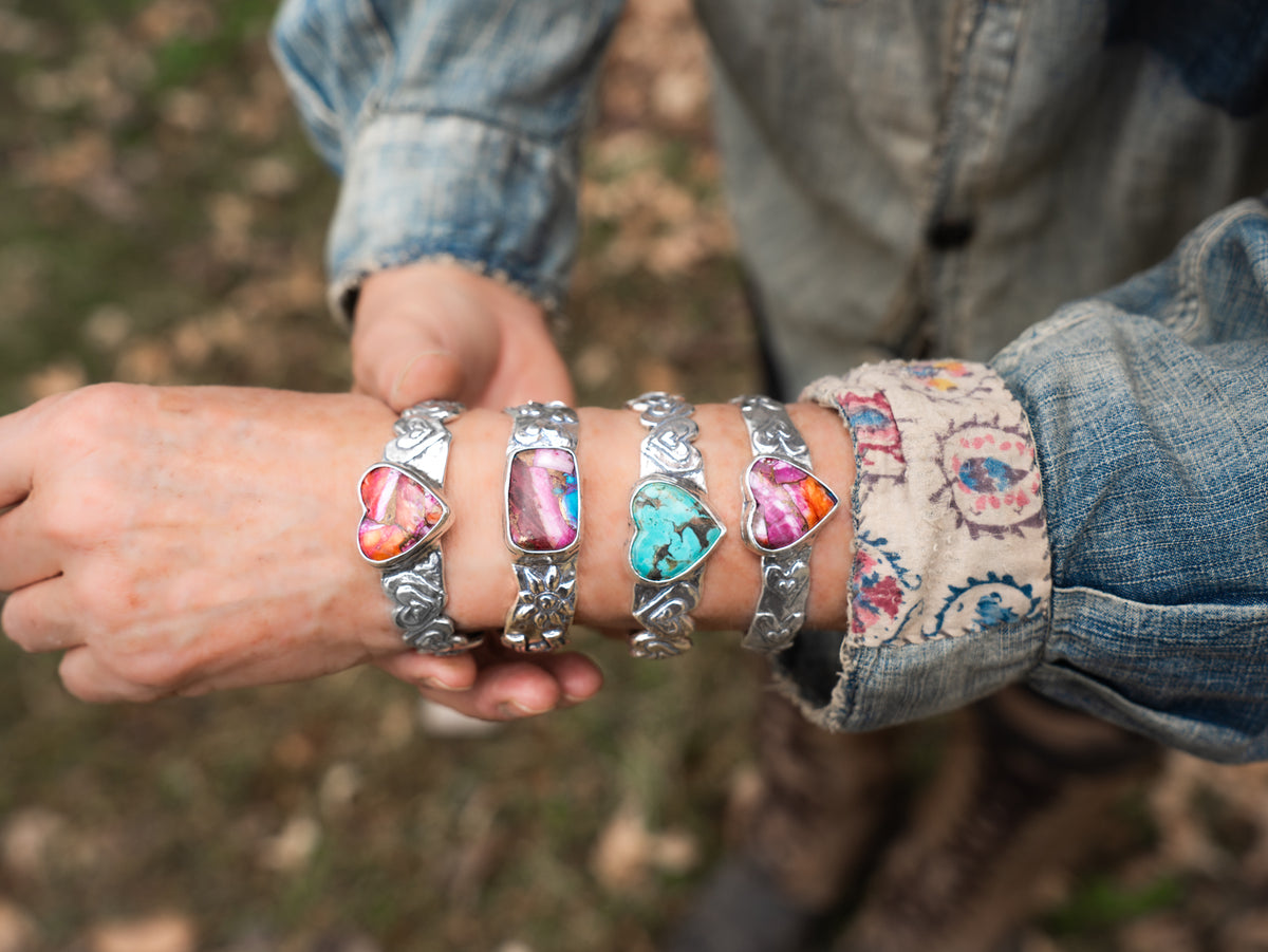 Grateful Heart Kingman Turquoise Cuff