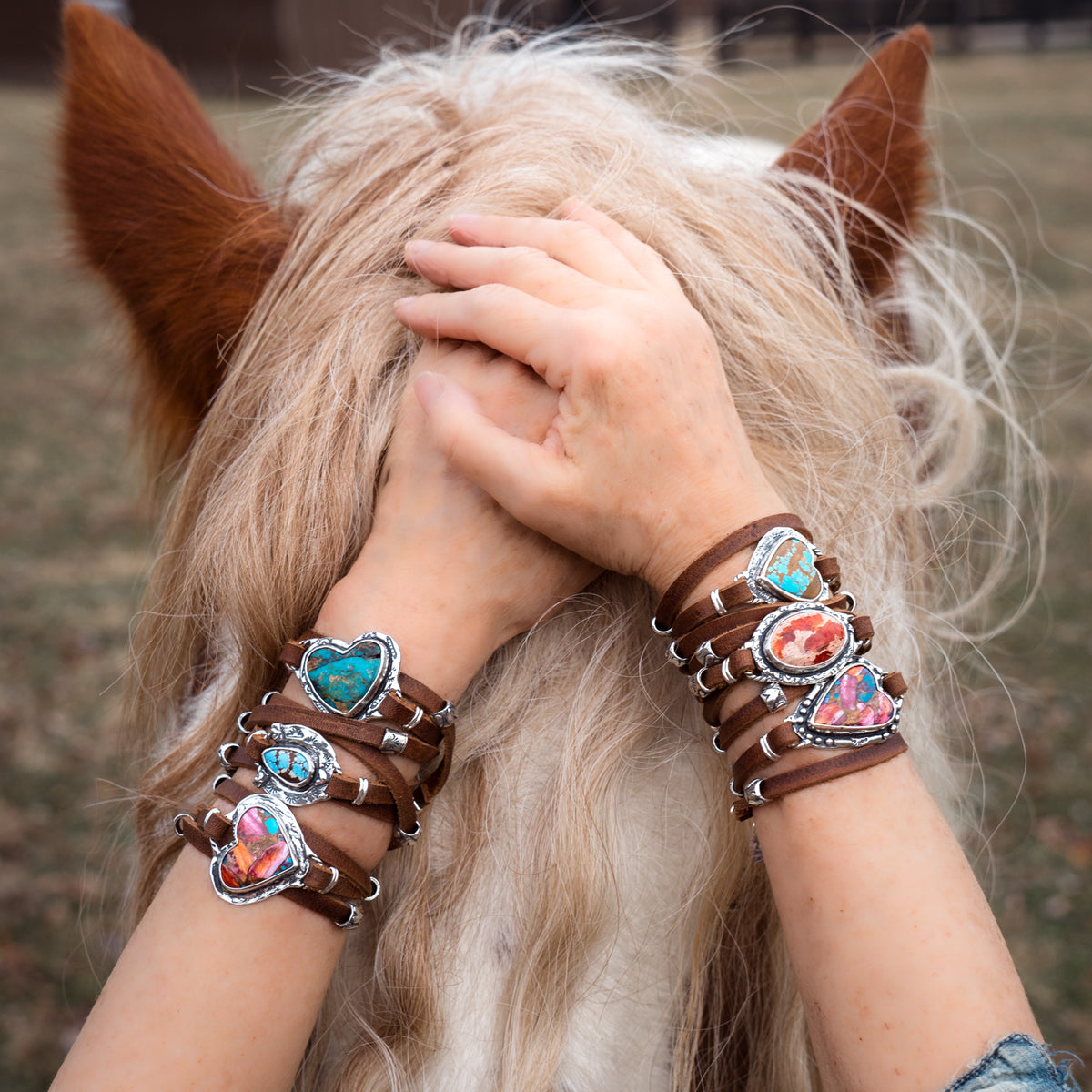 Light Tomorrow  Fire Opal Wrap Bracelet