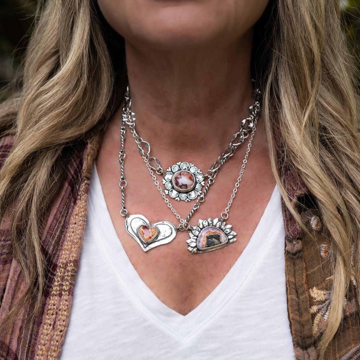 Courage to Bloom Opal Necklace