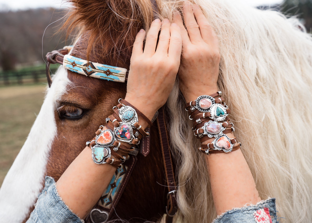 Peach Cantera Opal Wrap Bracelet