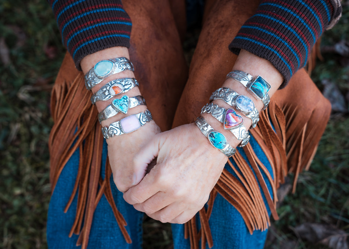 Faith is Daring Turquoise Cuff