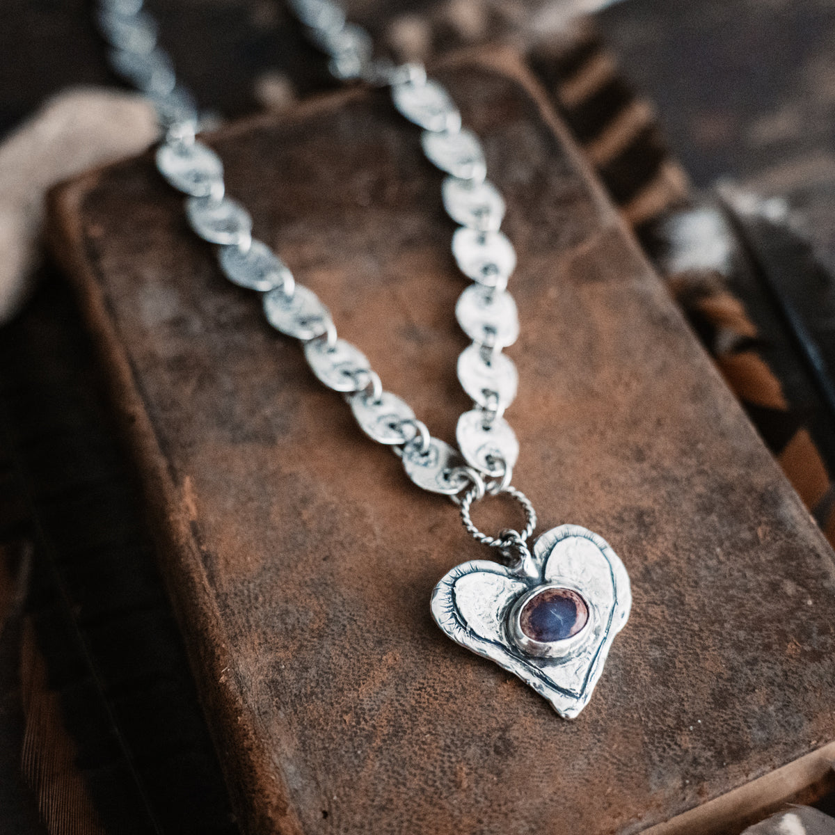 Brave Heart Cantera Opal Necklace