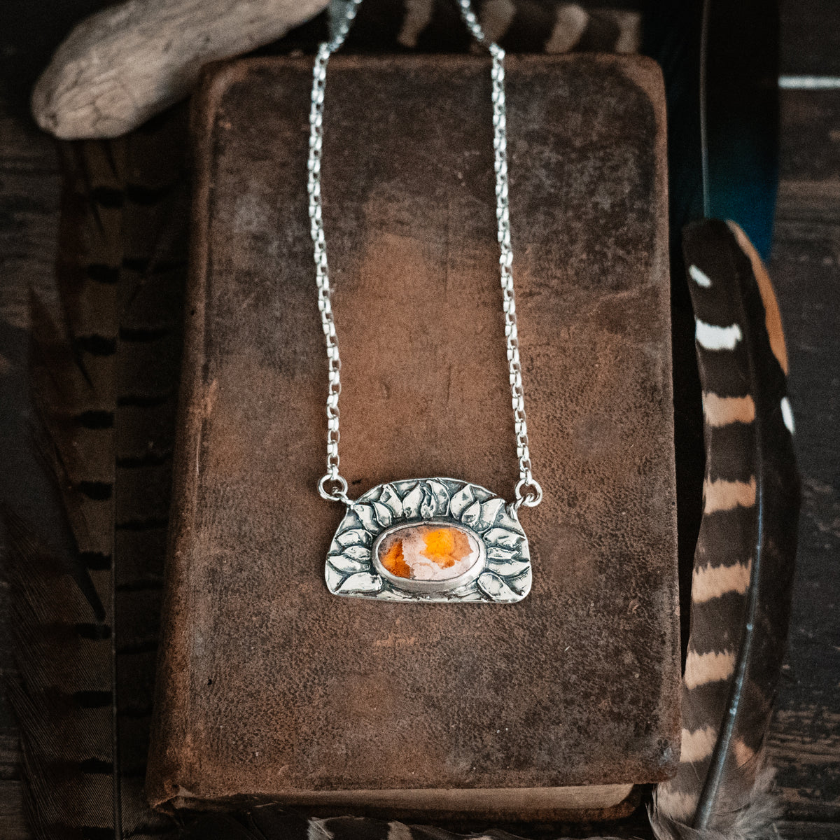 Bright Soul Fire Opal Necklace