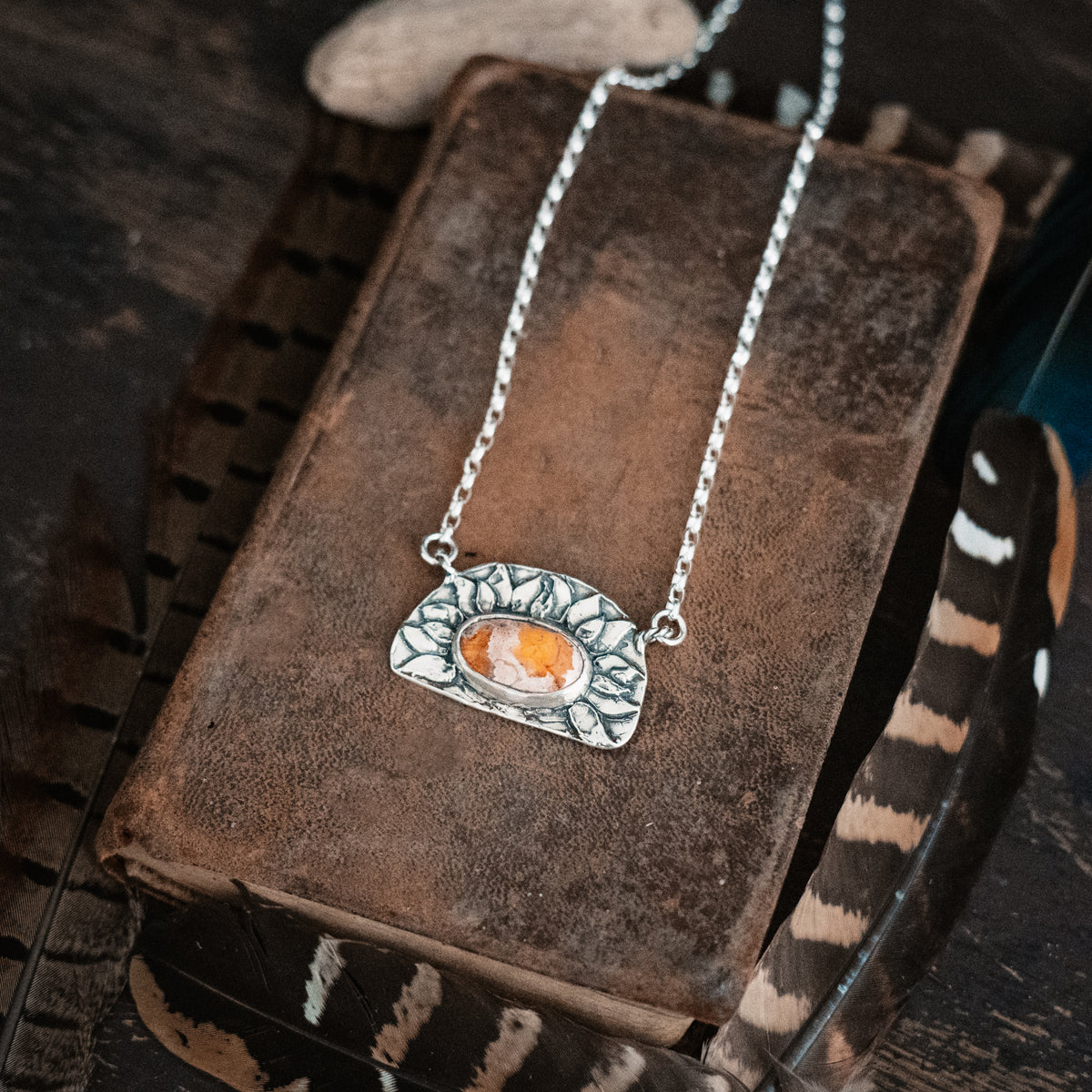 Bright Soul Fire Opal Necklace