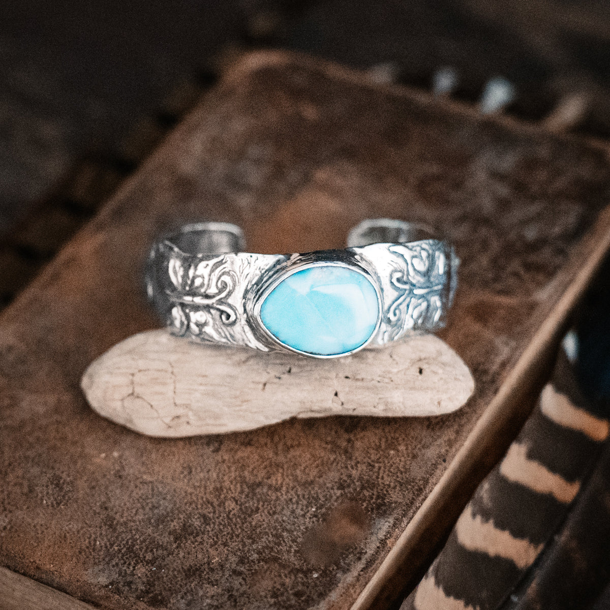 Wings to Fly Larimar Cuff