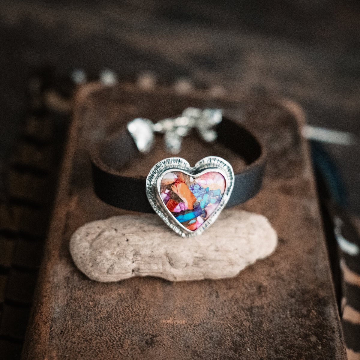 Traveler Confetti Heart Bracelet