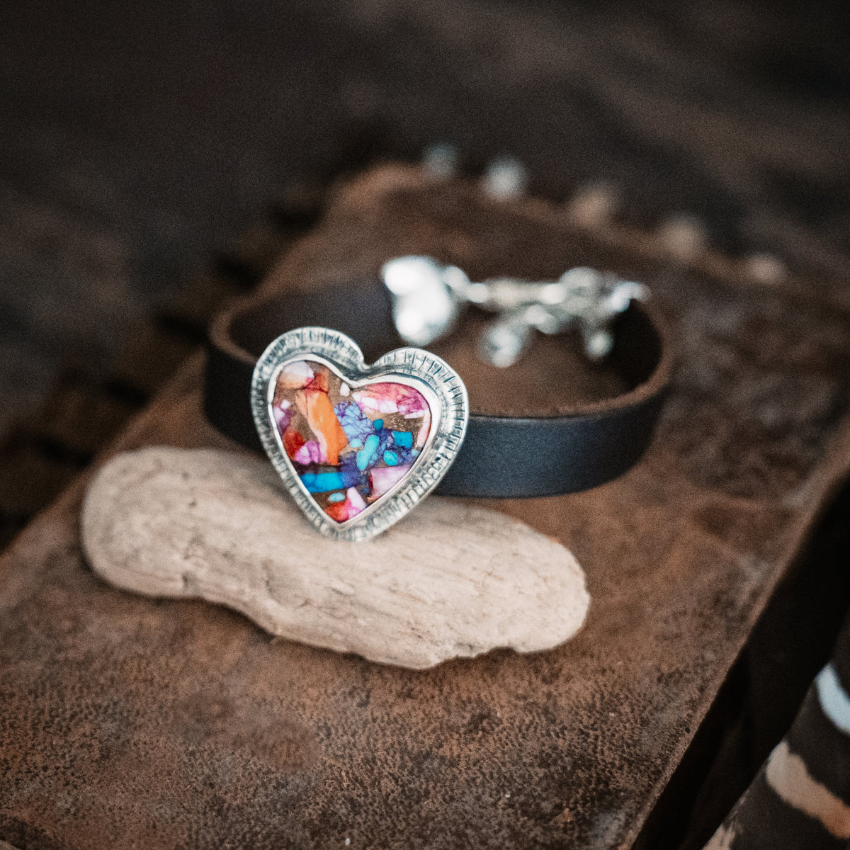 Traveler Confetti Heart Bracelet