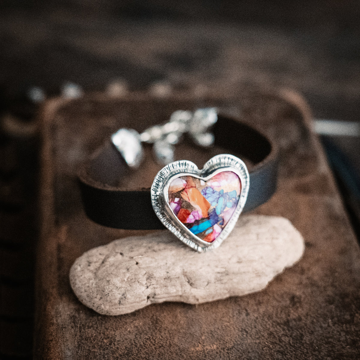 Traveler Confetti Heart Bracelet