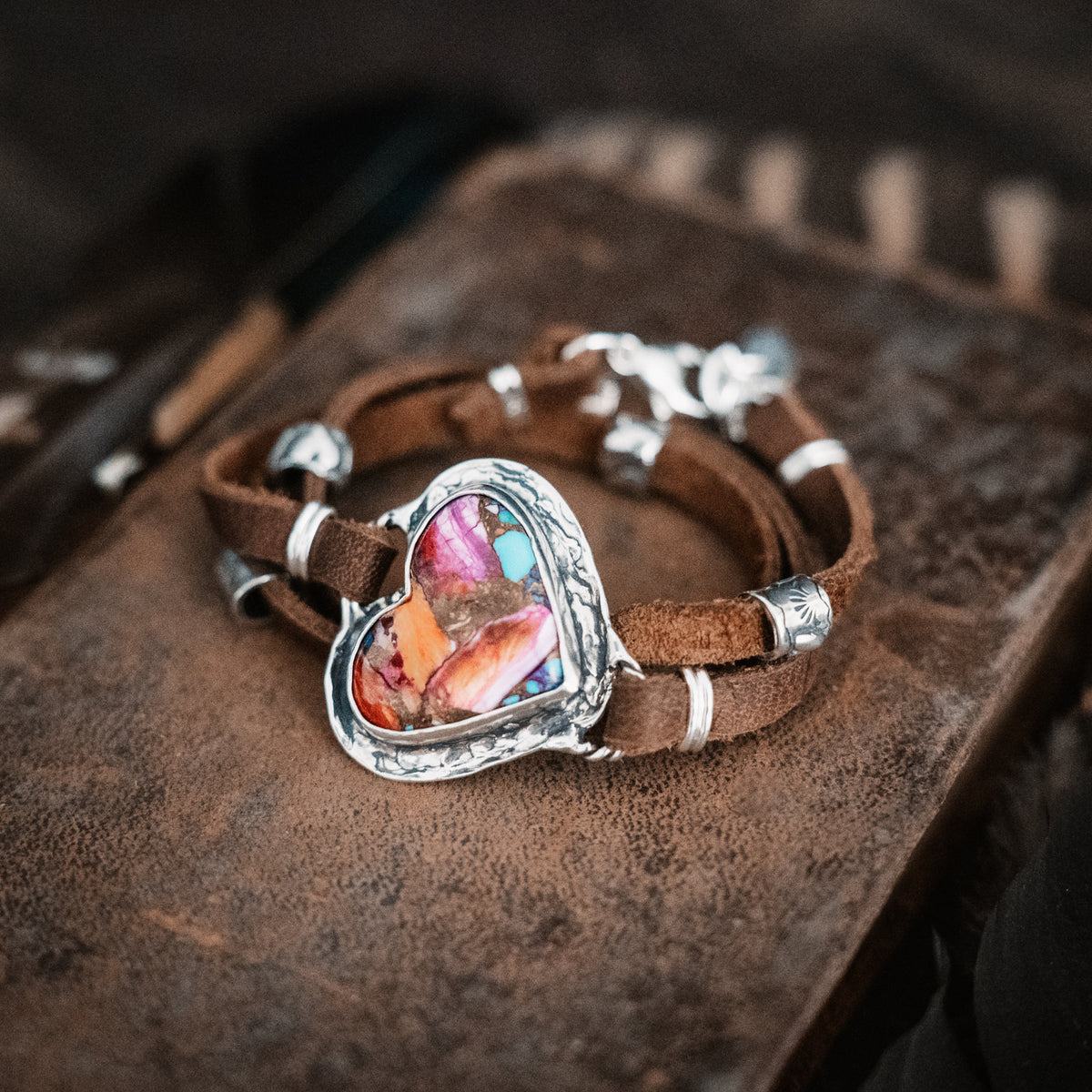 Courage and Heart Wrap Bracelet