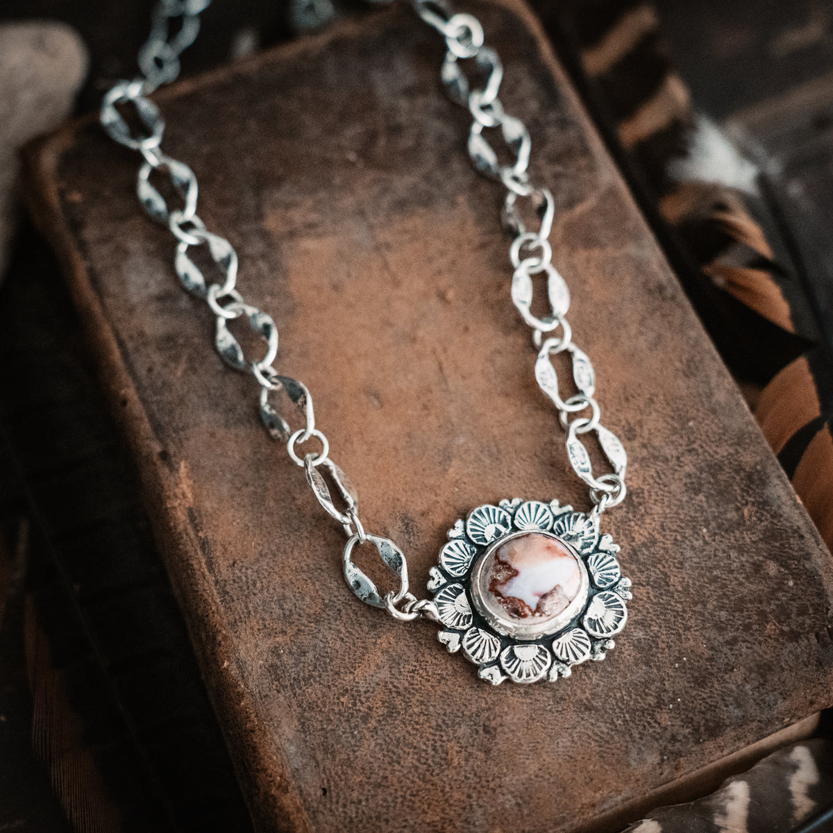 Courage to Bloom Opal Necklace