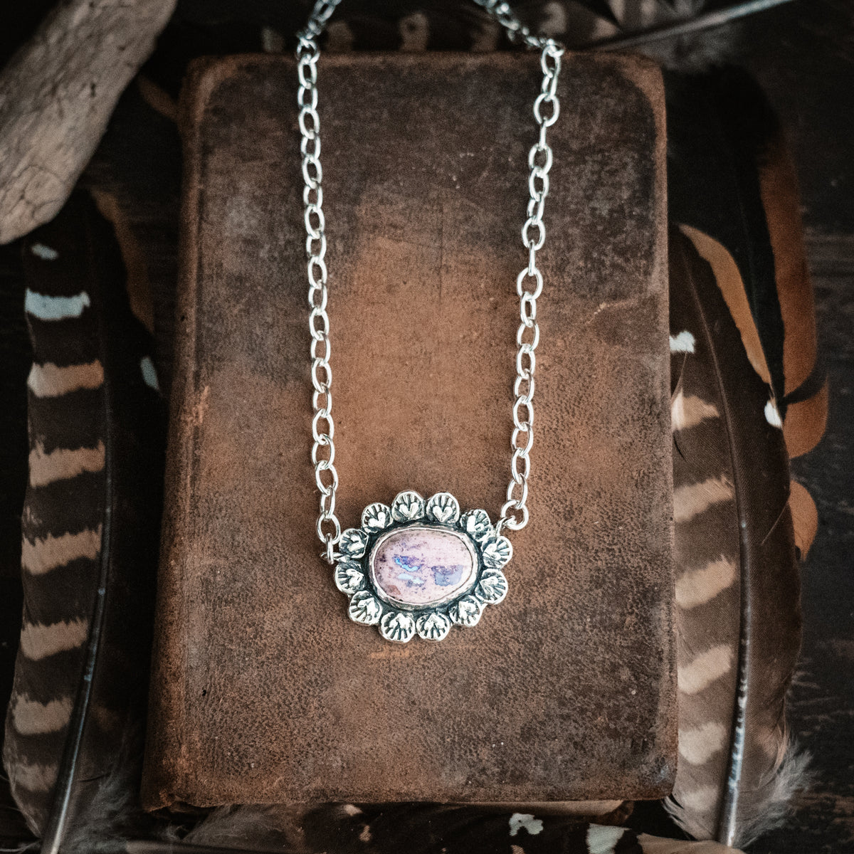 Courage to Bloom Opal Necklace