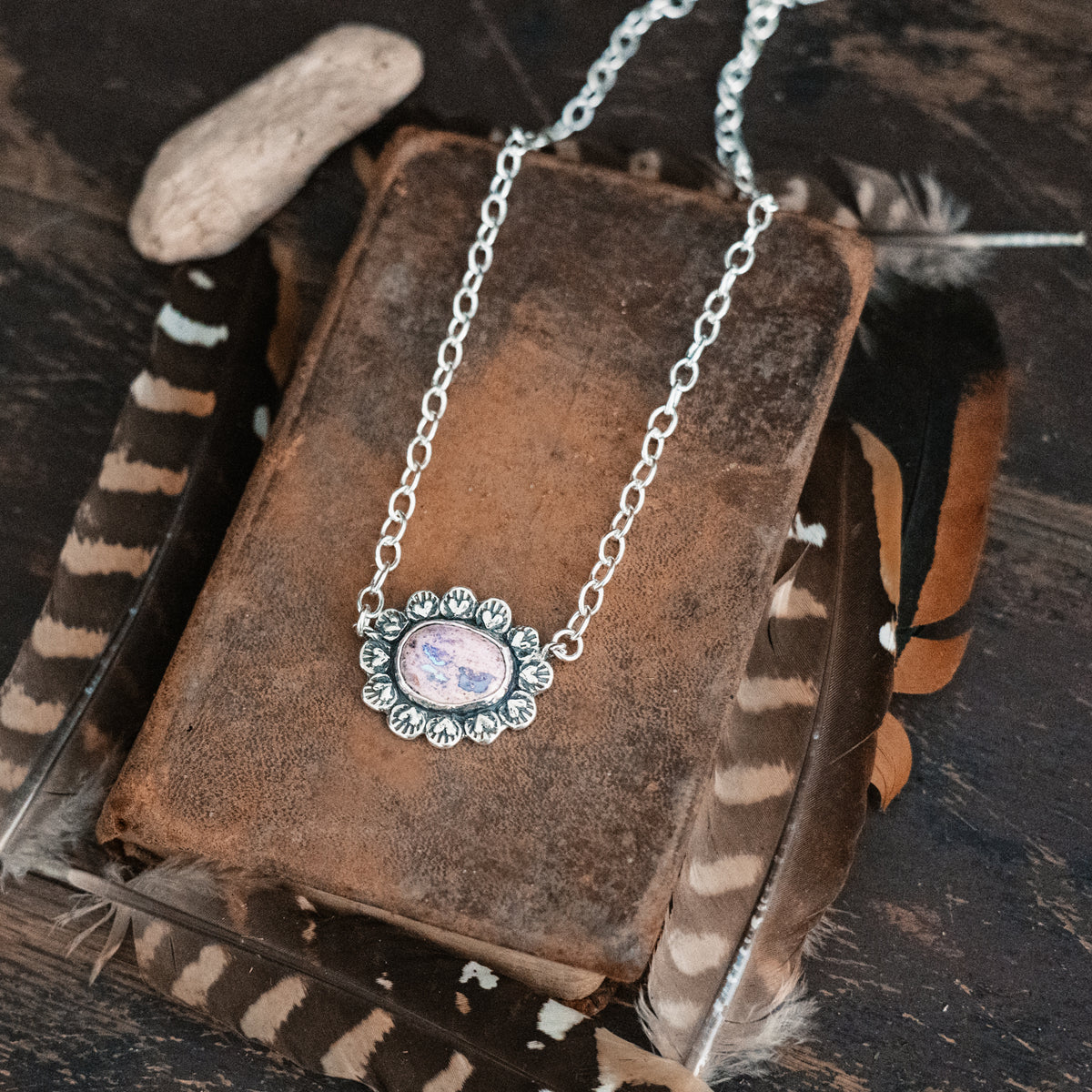 Courage to Bloom Opal Necklace