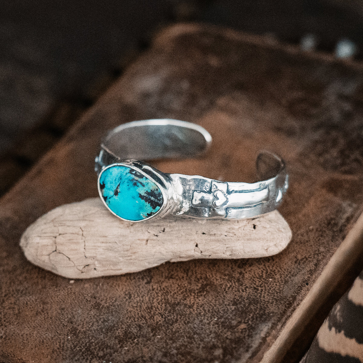 Faith is Daring Turquoise Cuff