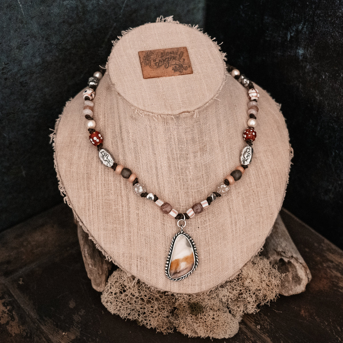 Follow the Light- African Trade Bead Necklace