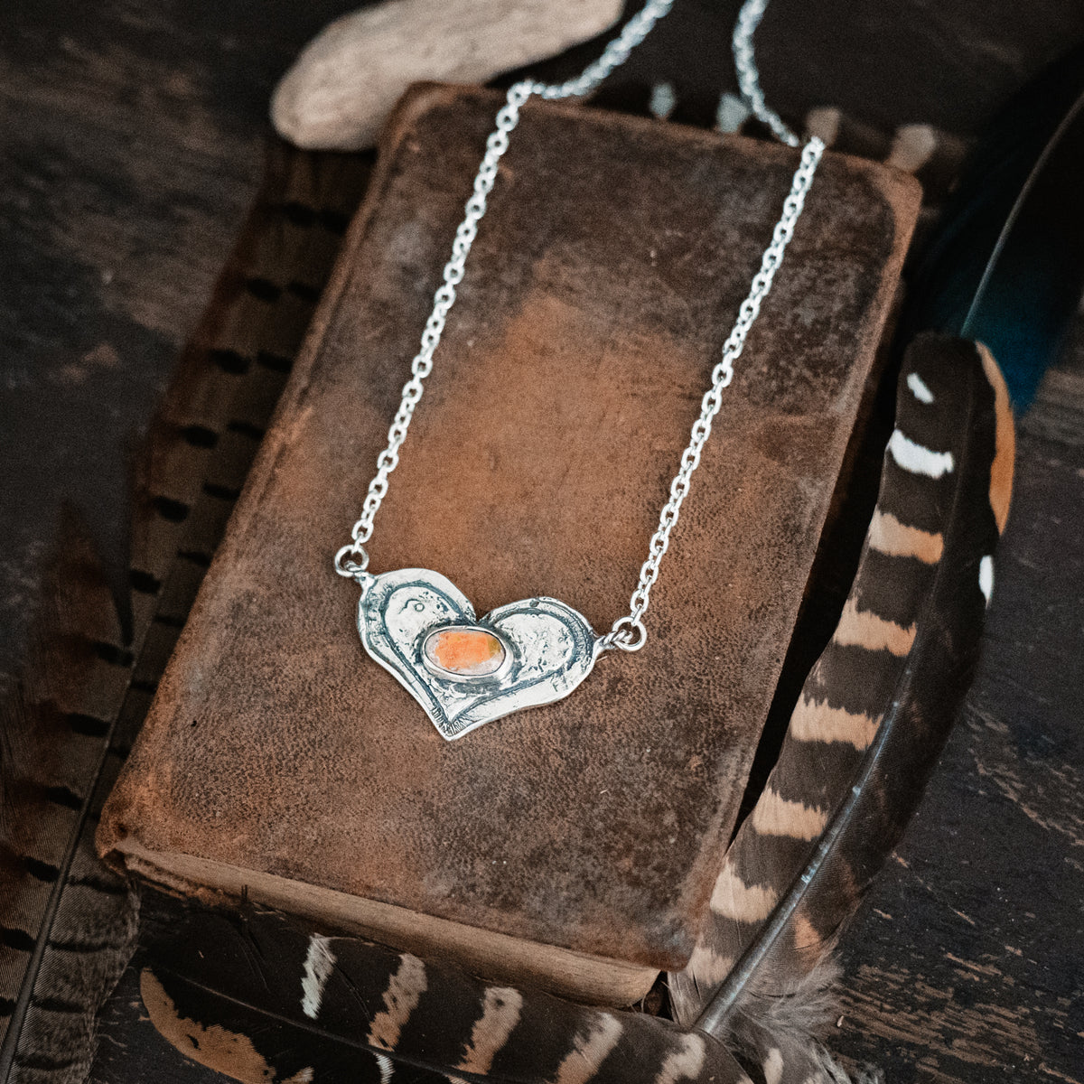 Go with All of your heart Fire Opal Necklace