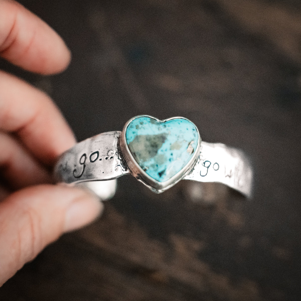 Go With All Of Your Heart Turquoise Cuff