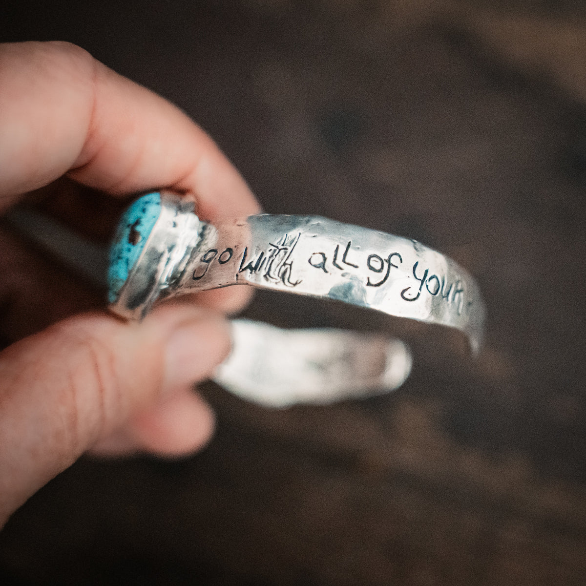 Go With All Of Your Heart Turquoise Cuff