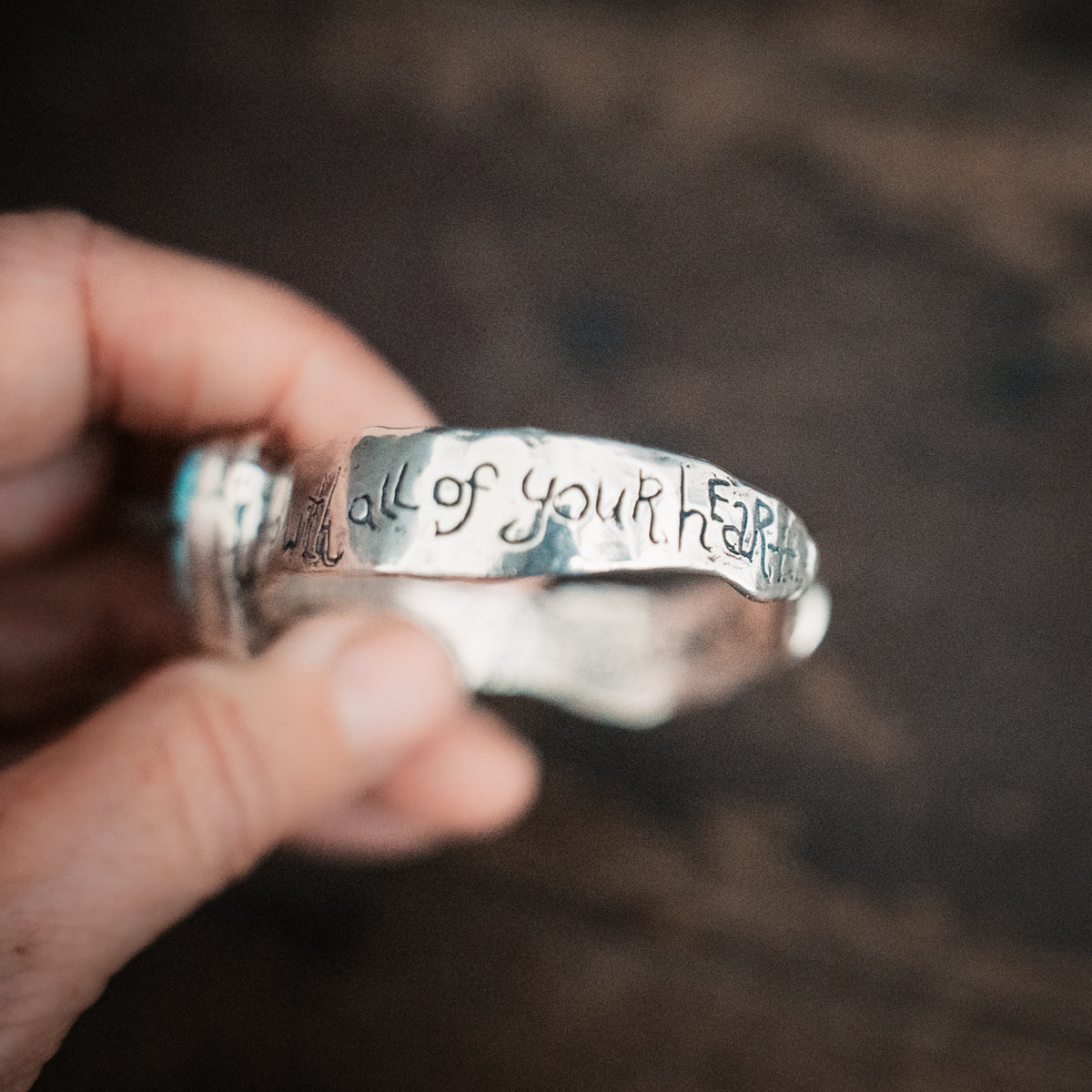 Go With All Of Your Heart Turquoise Cuff