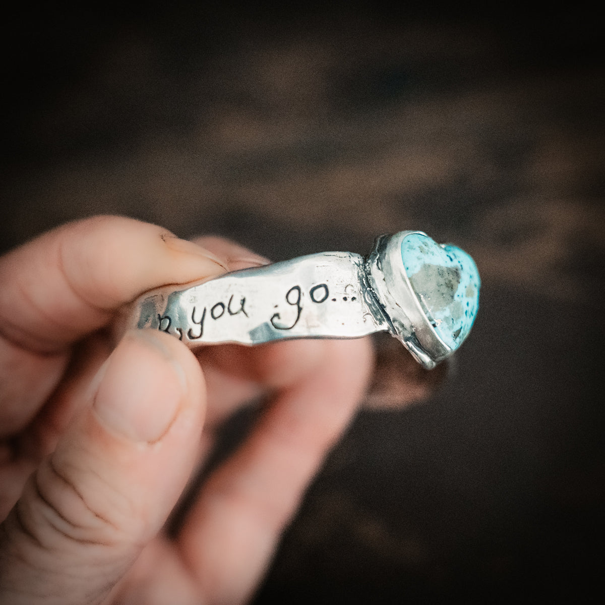 Go With All Of Your Heart Turquoise Cuff