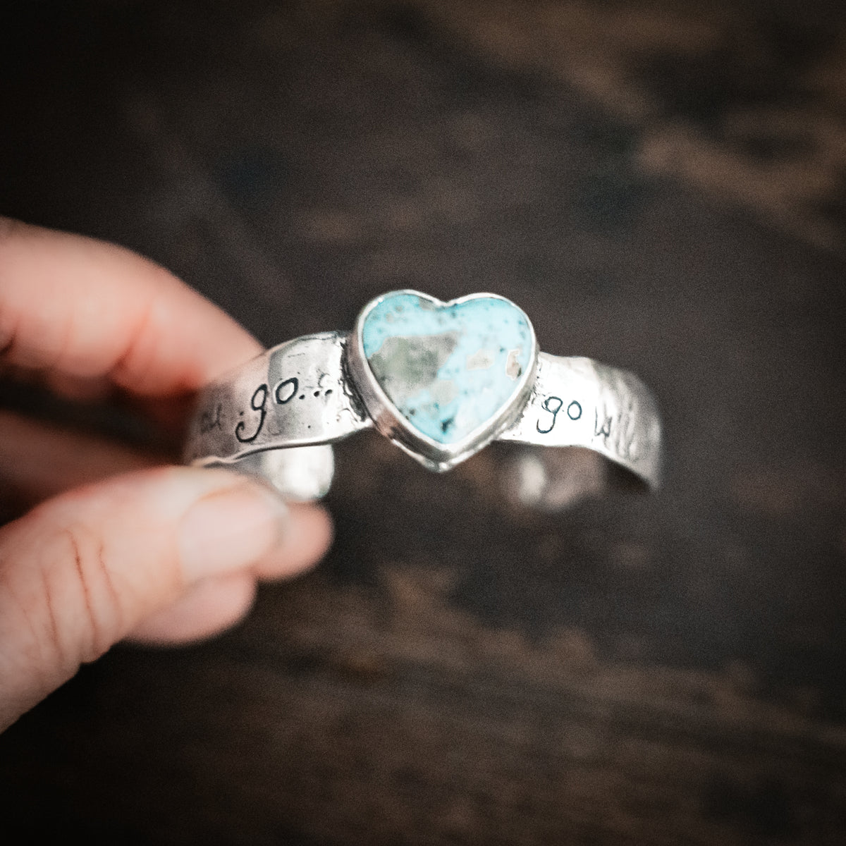 Go With All Of Your Heart Turquoise Cuff