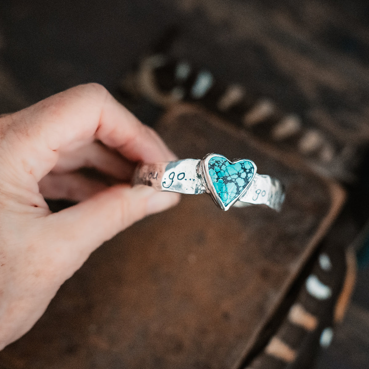 Go With All Of Your Heart Turquoise Cuff