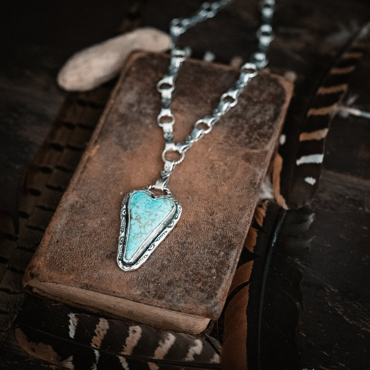 Grateful Heart Turquoise Necklace