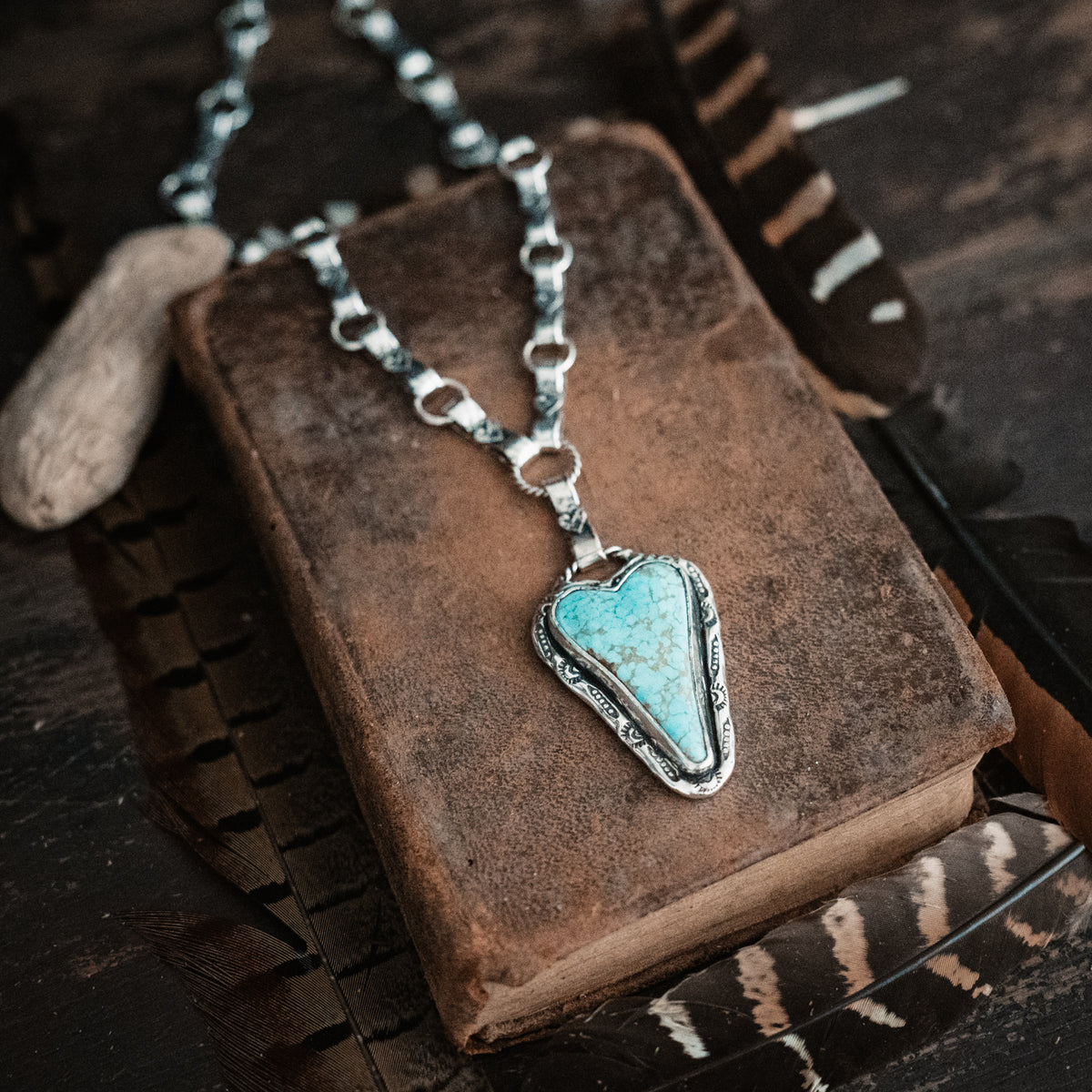 Grateful Heart Turquoise Necklace