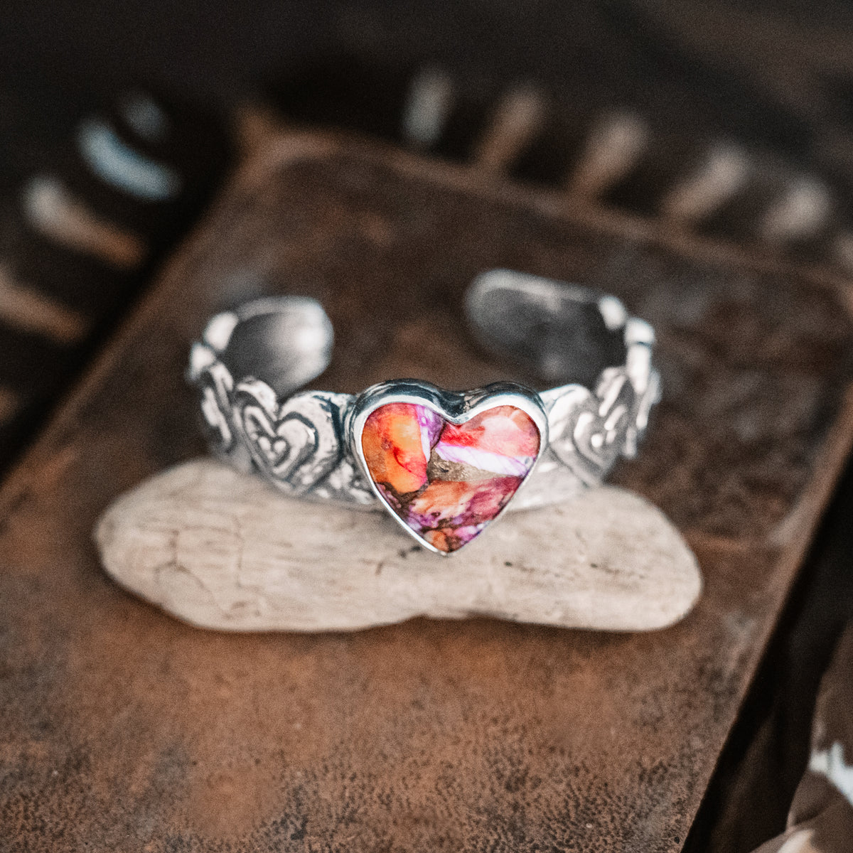 Grateful Heart Confetti Cuff