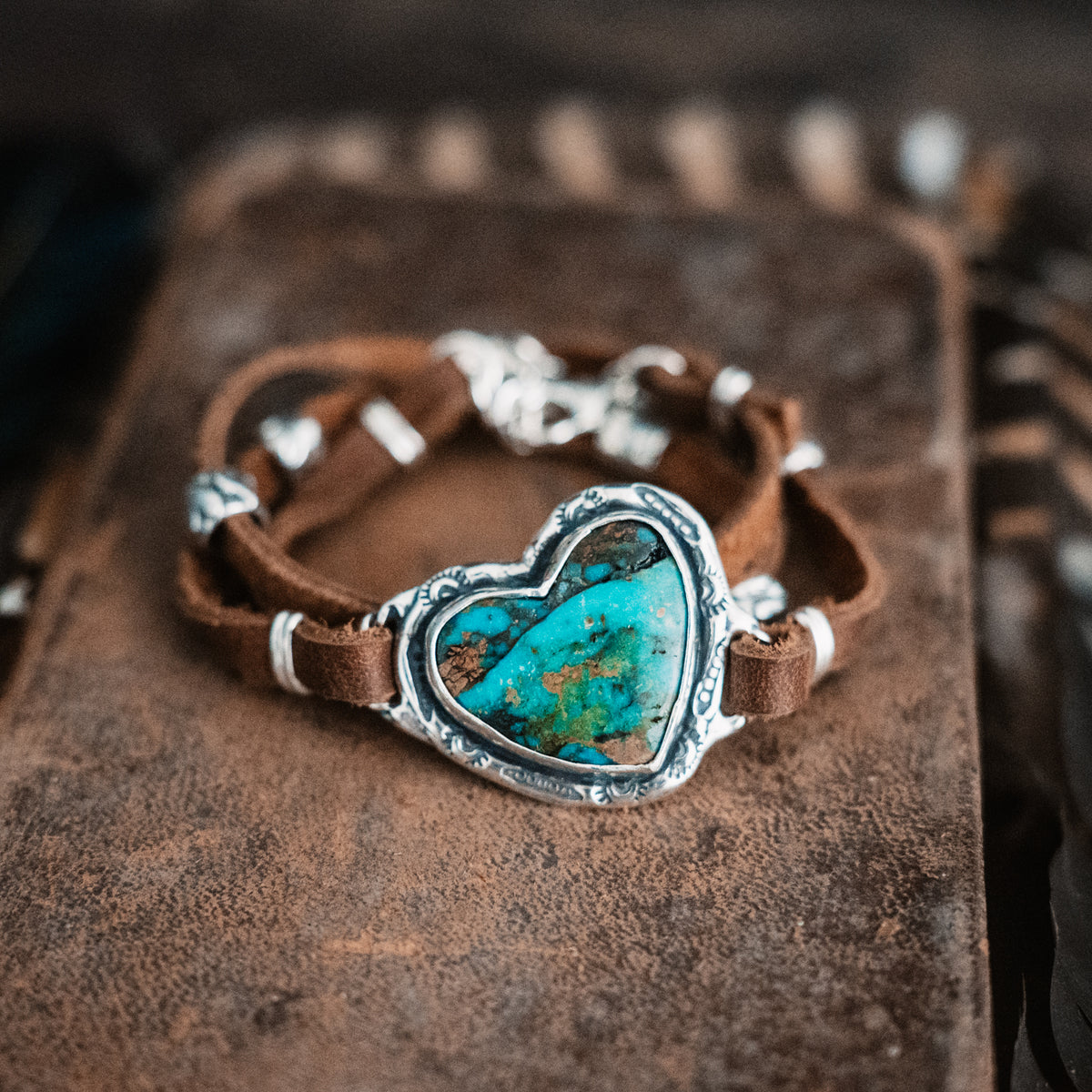 Grateful Heart Ceremonial Kingman Turquoise Wrap Bracelet