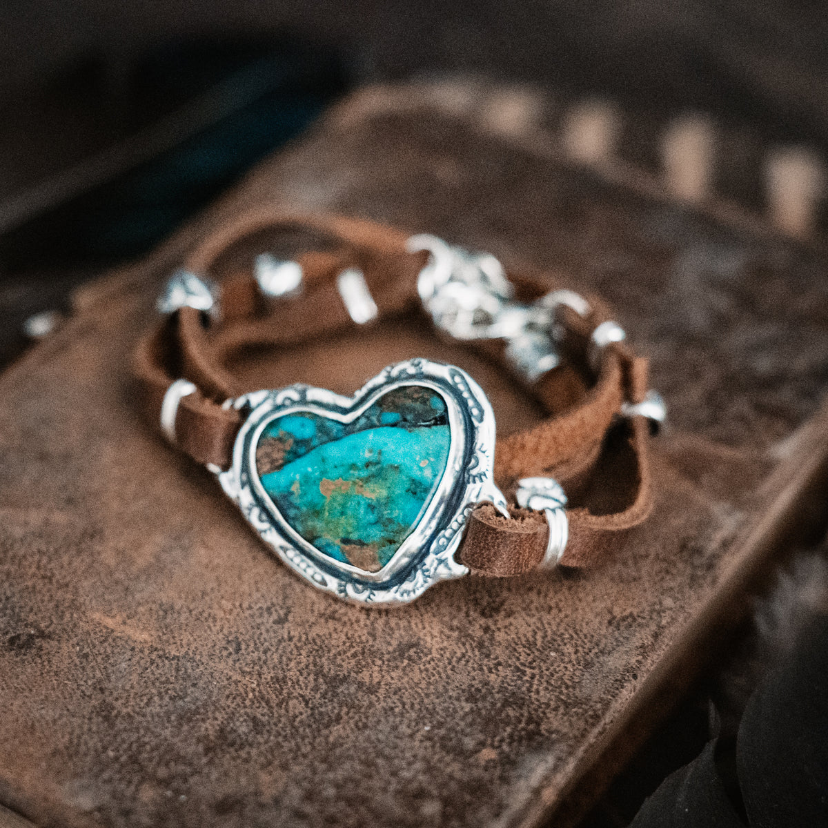 Grateful Heart Ceremonial Kingman Turquoise Wrap Bracelet