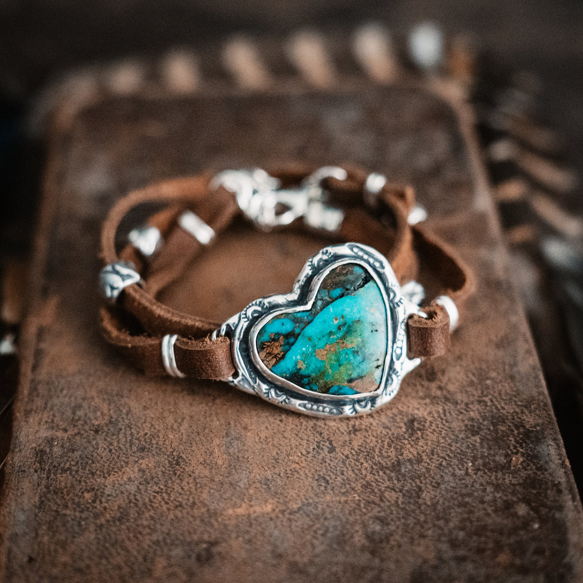 Grateful Heart Ceremonial Kingman Turquoise Wrap Bracelet