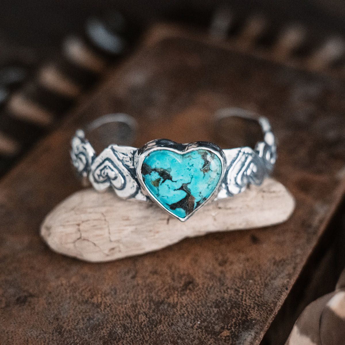 Grateful Heart Kingman Turquoise Cuff