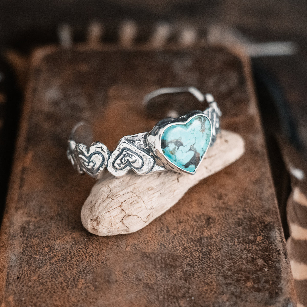 Grateful Heart Kingman Turquoise Cuff