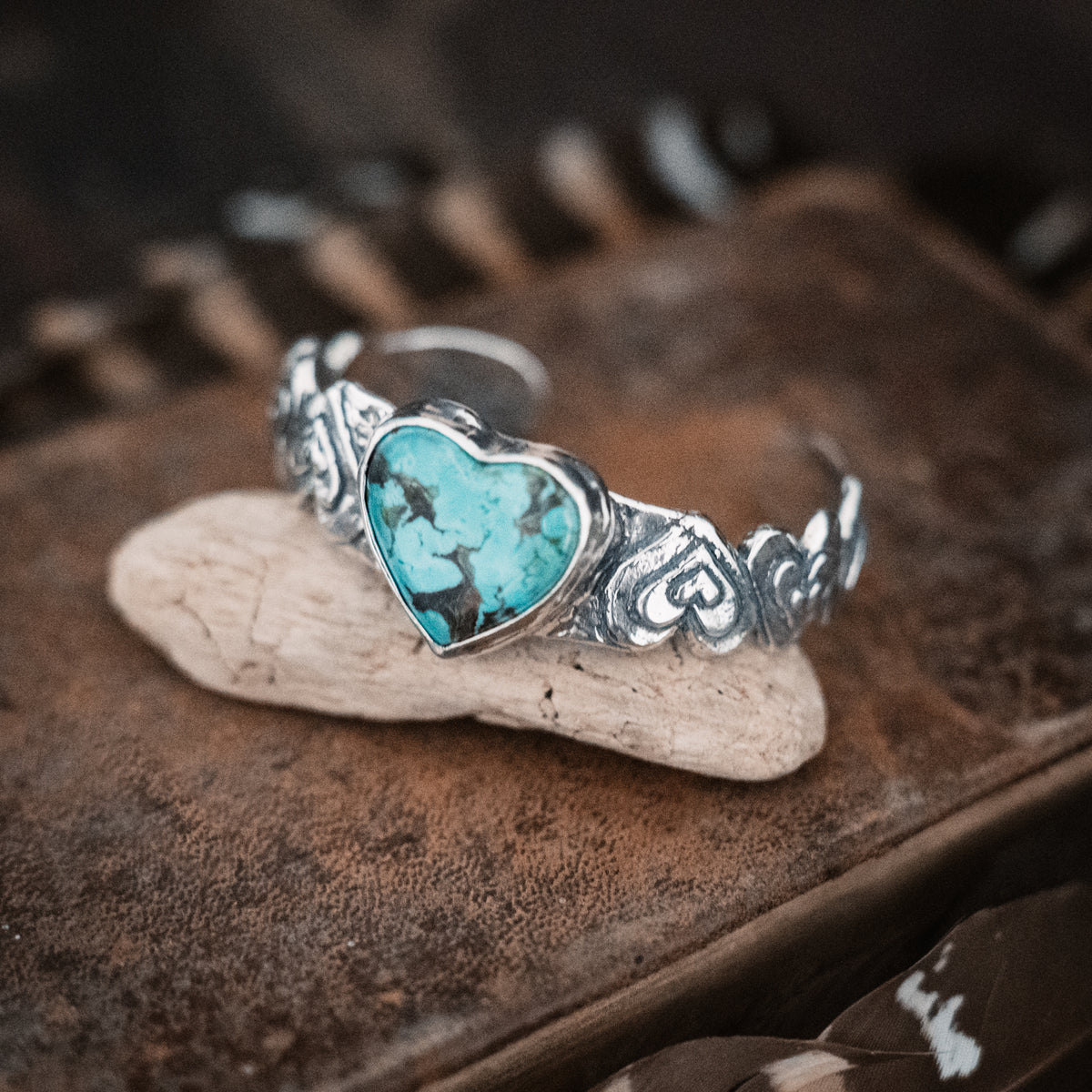 Grateful Heart Kingman Turquoise Cuff