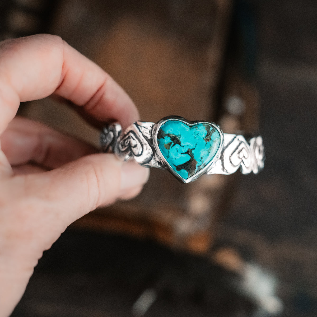 Grateful Heart Kingman Turquoise Cuff