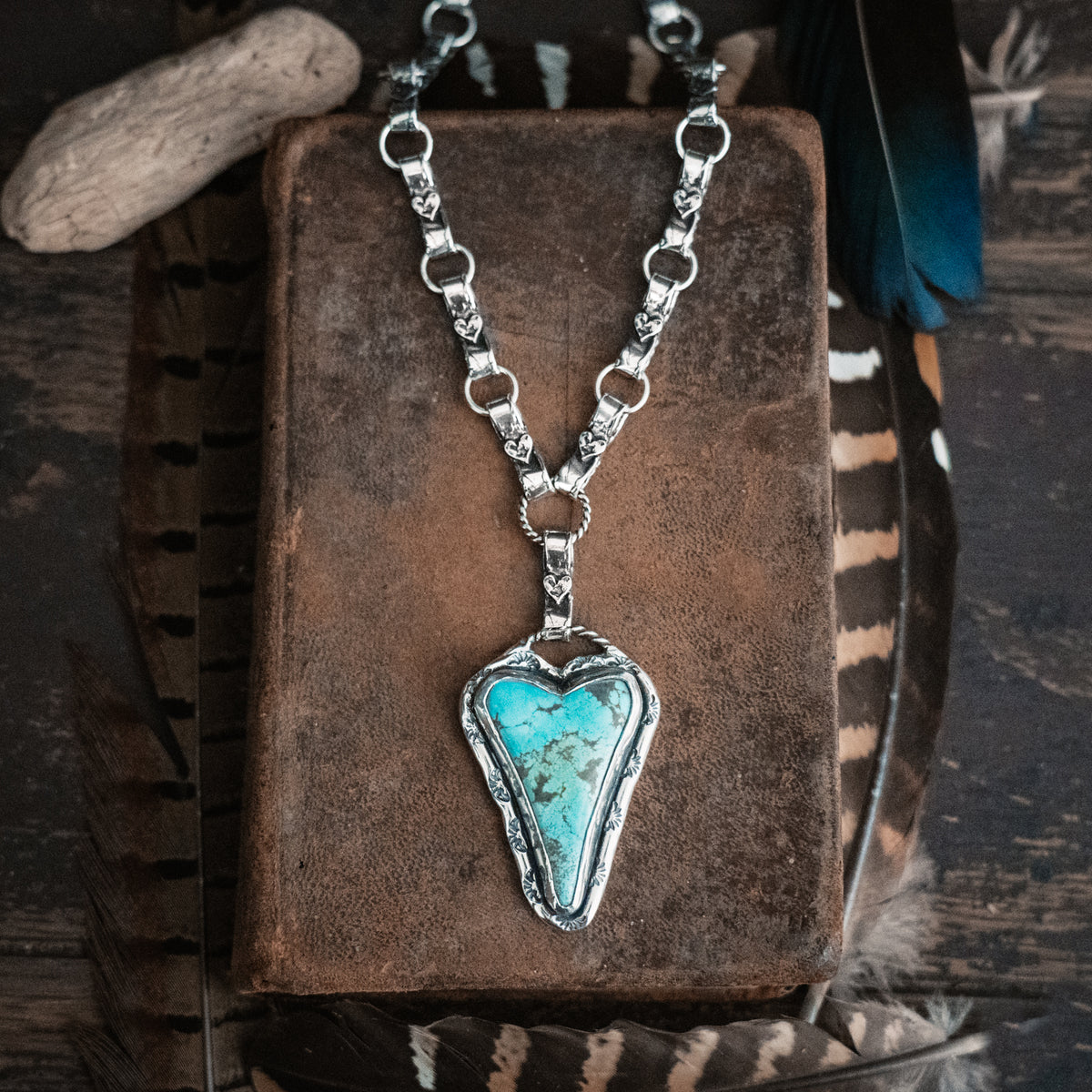 Grateful Heart Turquoise Necklace