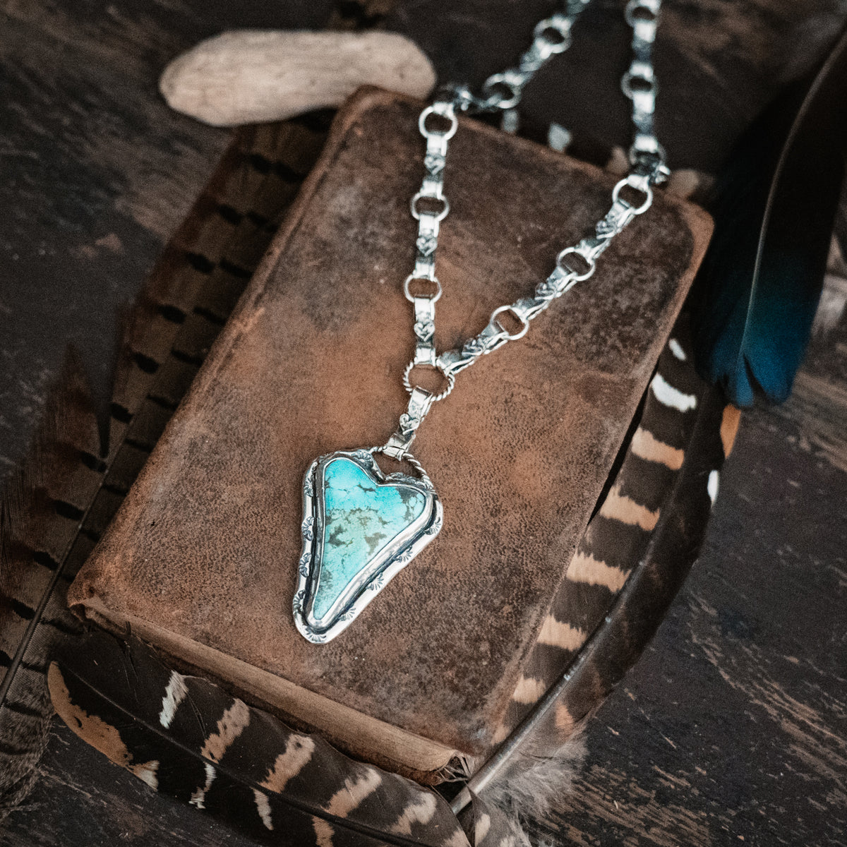 Grateful Heart Turquoise Necklace