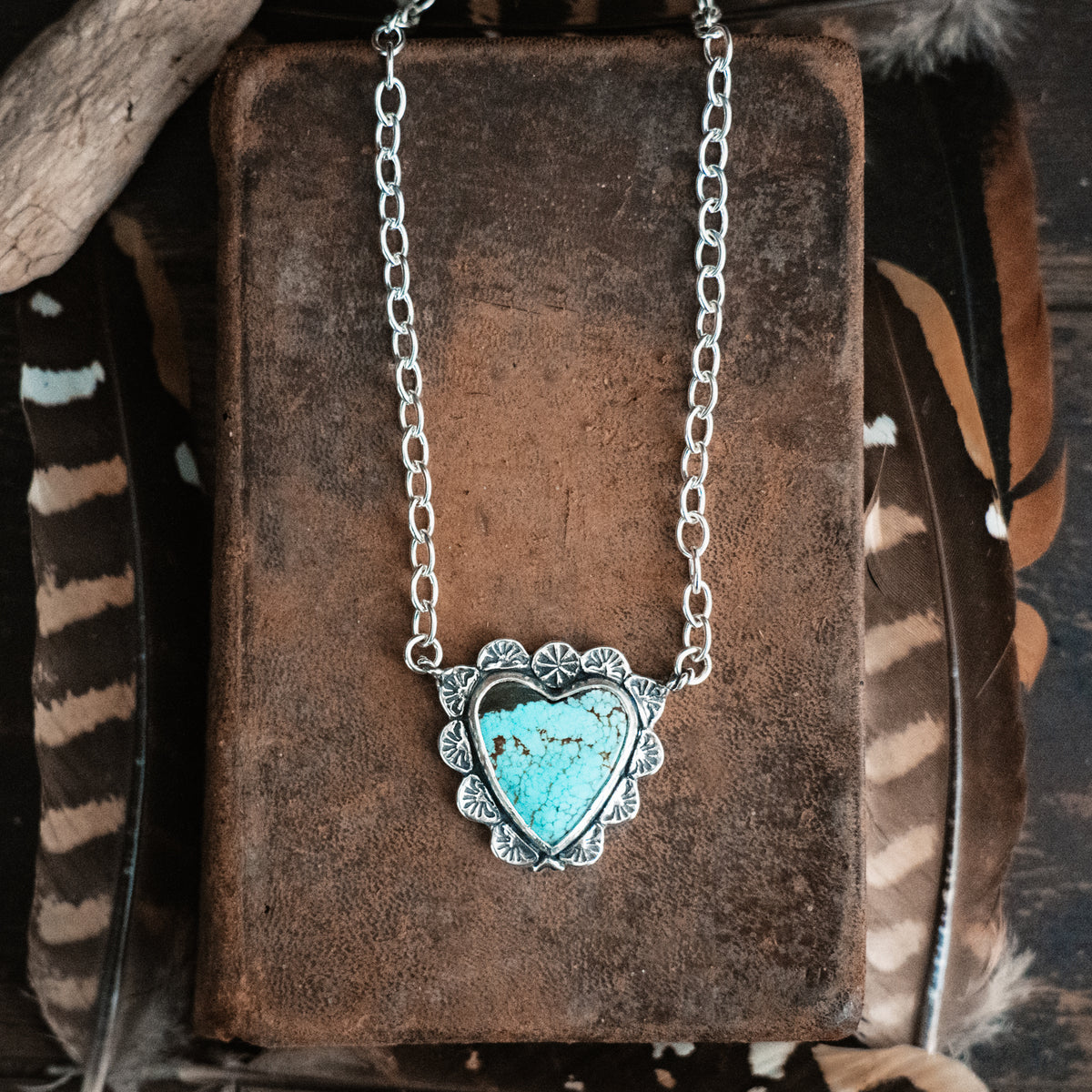 Gypsy Heart Turquoise Necklace