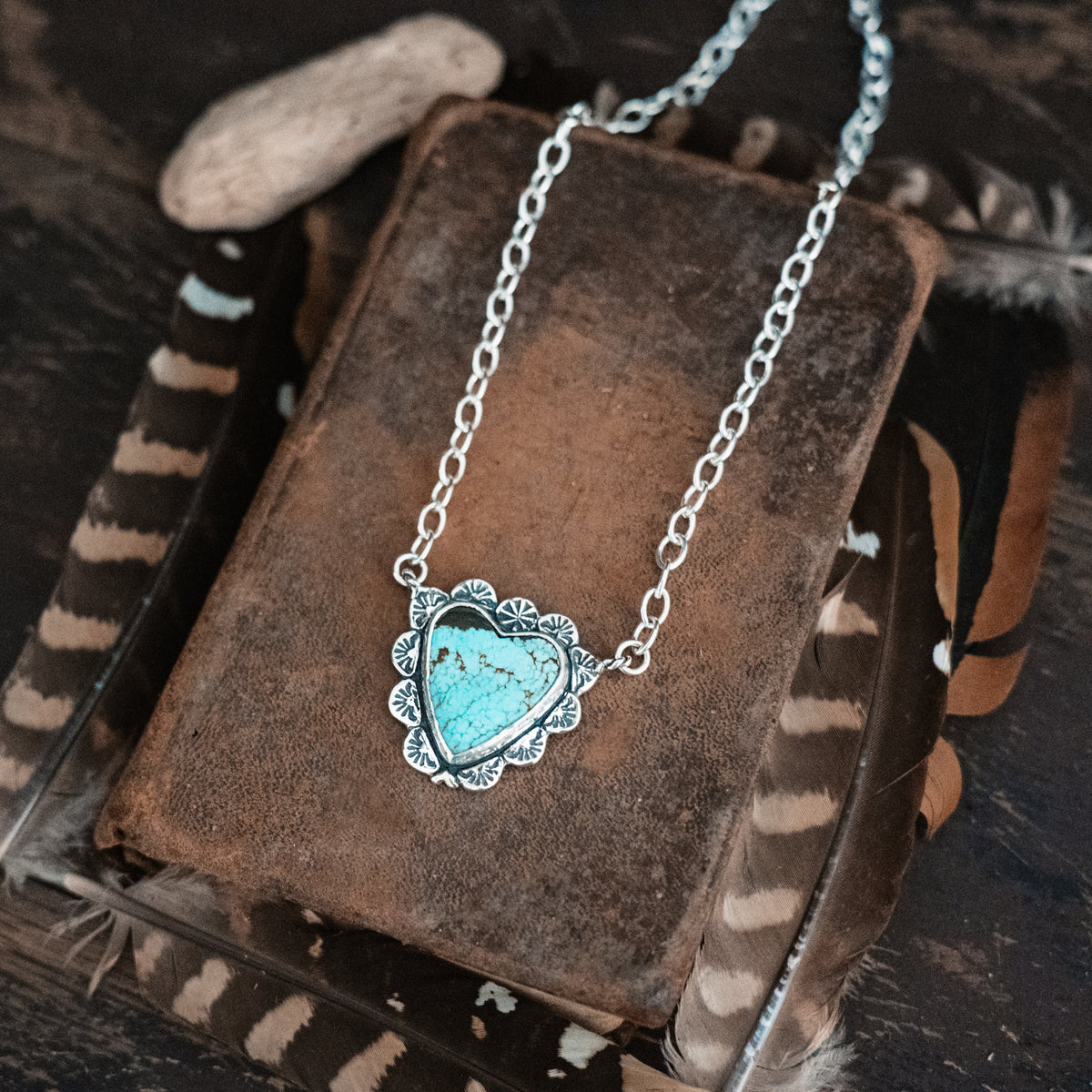 Gypsy Heart Turquoise Necklace