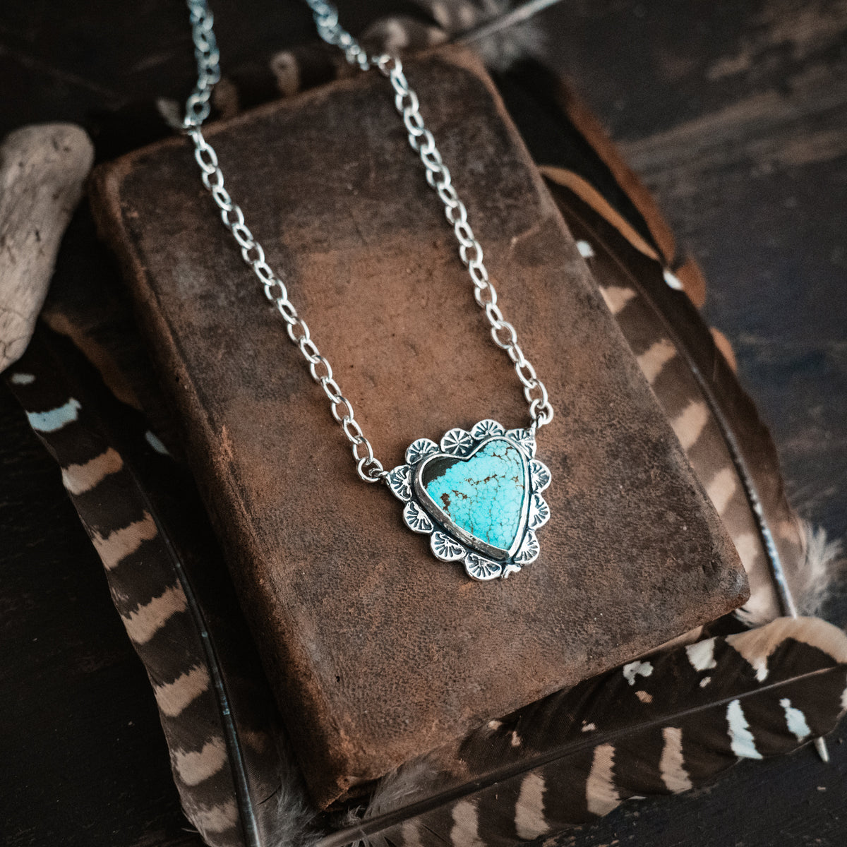 Gypsy Heart Turquoise Necklace