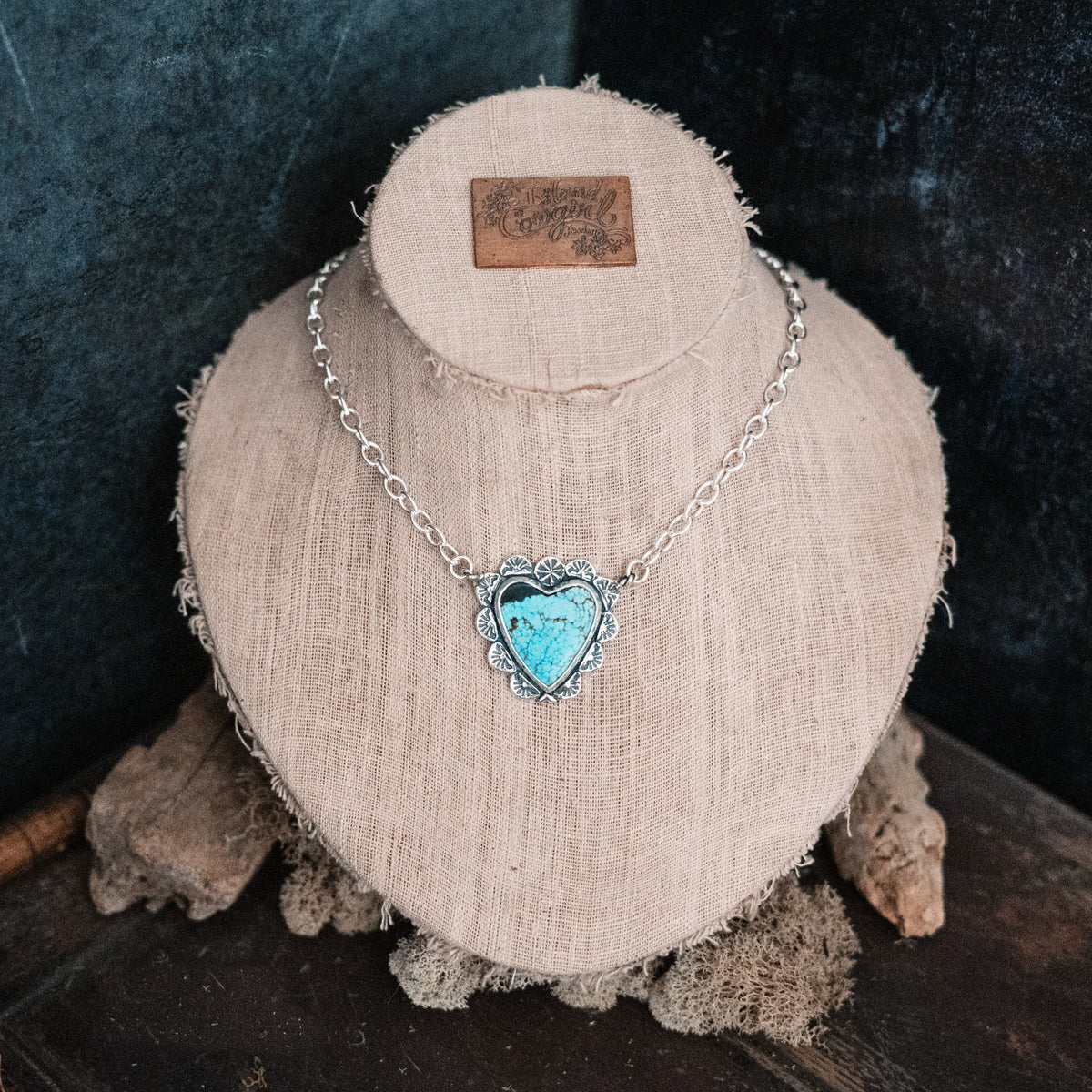 Gypsy Heart Turquoise Necklace