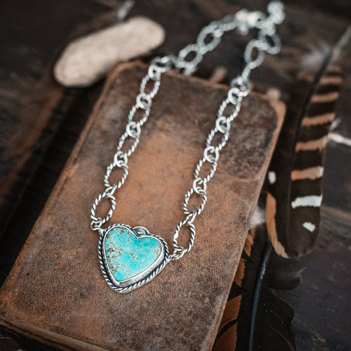 Live Brave Turquoise Necklace