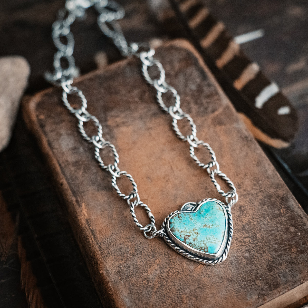 Live Brave Turquoise Necklace