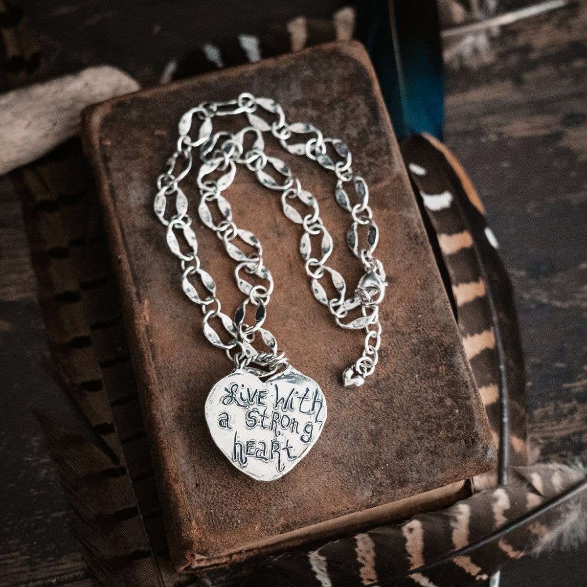 Live with a Strong Heart Necklace