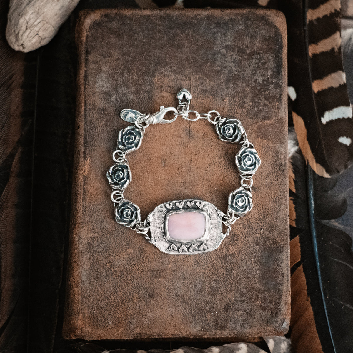 Luck and Roses Pink Opal Bracelet