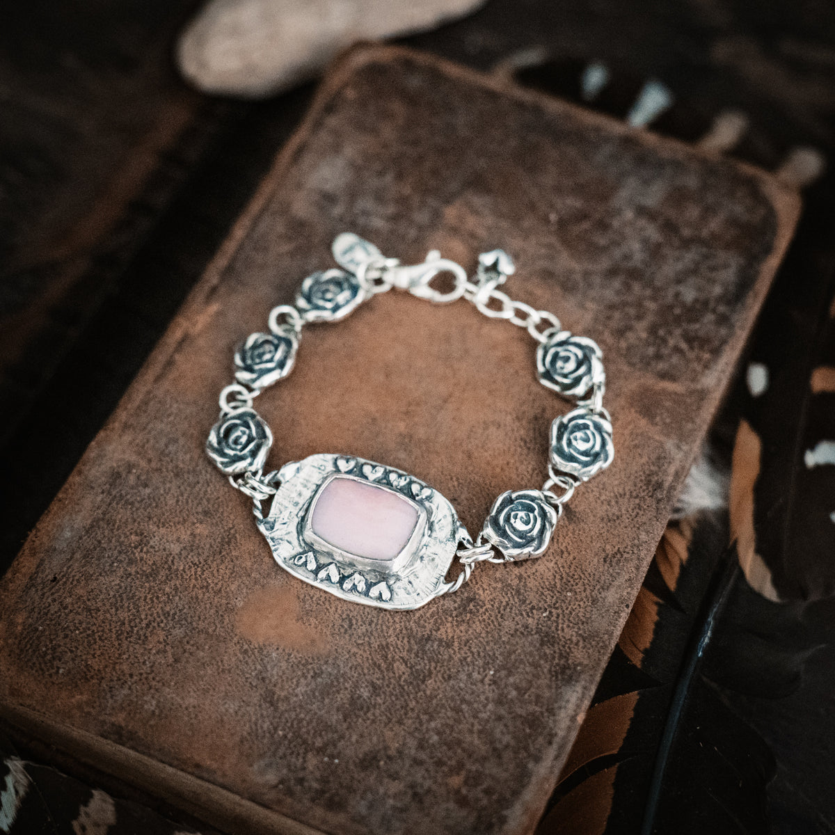 Luck and Roses Pink Opal Bracelet