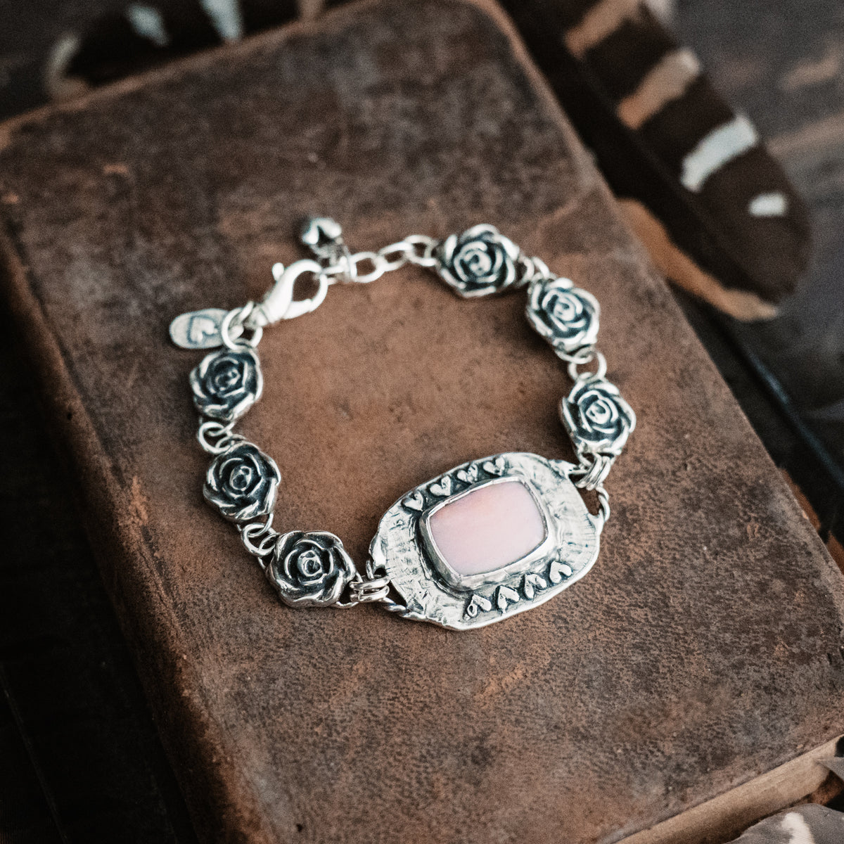 Luck and Roses Pink Opal Bracelet