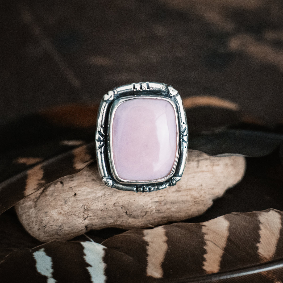 Moment of Peace Pink Opal Ring- Size 9.25