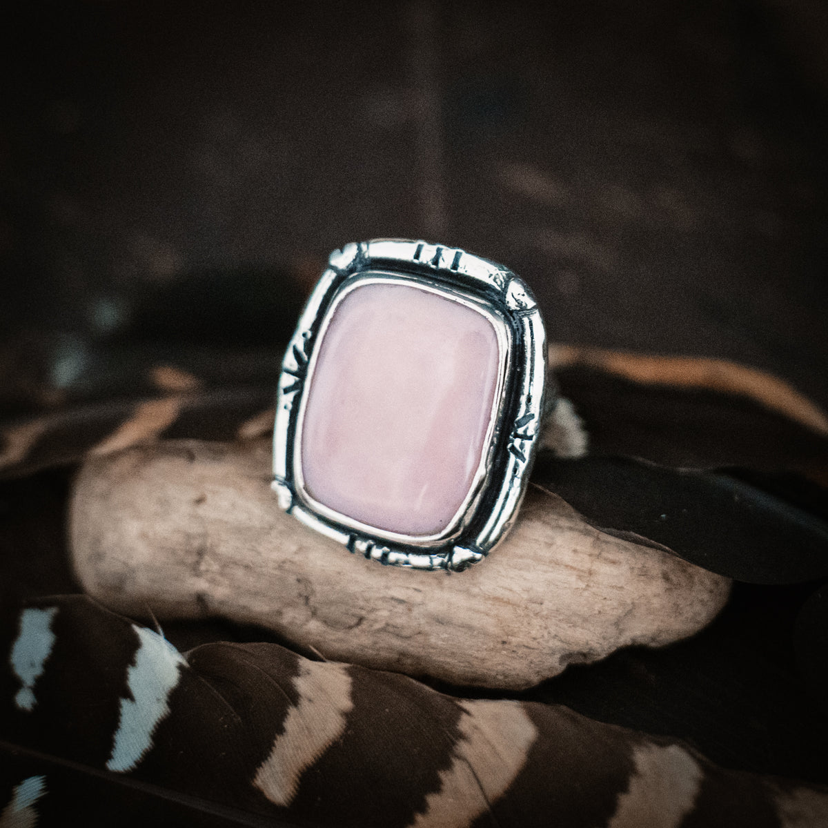 Moment of Peace Pink Opal Ring- Size 9.25