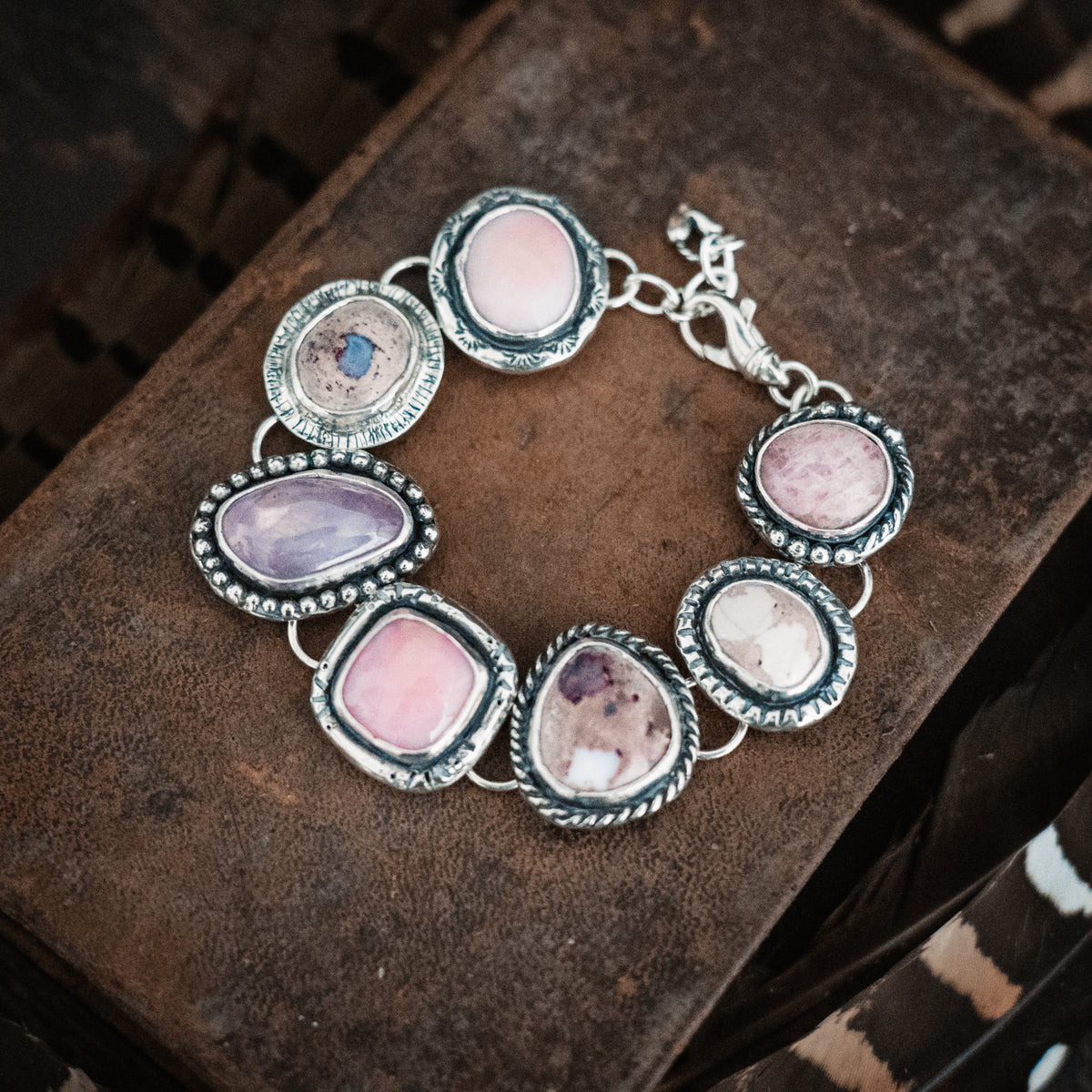 Pink Cloud Stepping Stone Bracelet